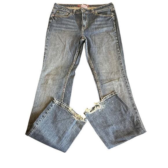 Vintage Y2K Jordache Bootcut Jeans Sz 11 Tall Boho Preppy Twilight School Indie - Picture 1 of 4